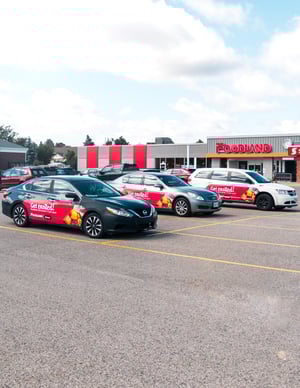 Foodland branded vehicle wrap ads